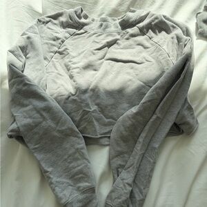 ALO Yoga Women's Crew Neck Sweater in Light Gray